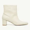 Absatz-Stiefelette aus Glattleder