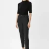 Ankle Jeans / Regular Fit / Mid Rise / Slim Leg / Coating