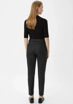 Ankle Jeans / Regular Fit / Mid Rise / Slim Leg / Coating