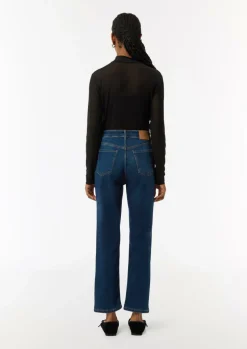 Ankle-Jeans aus Baumwollstretch mit geradem Bein