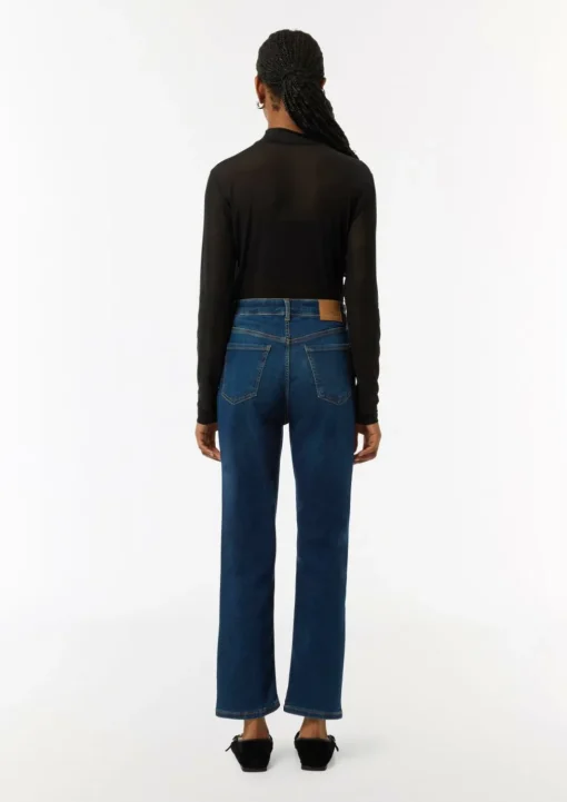 Ankle-Jeans aus Baumwollstretch mit geradem Bein