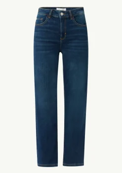 Ankle-Jeans aus Baumwollstretch mit geradem Bein