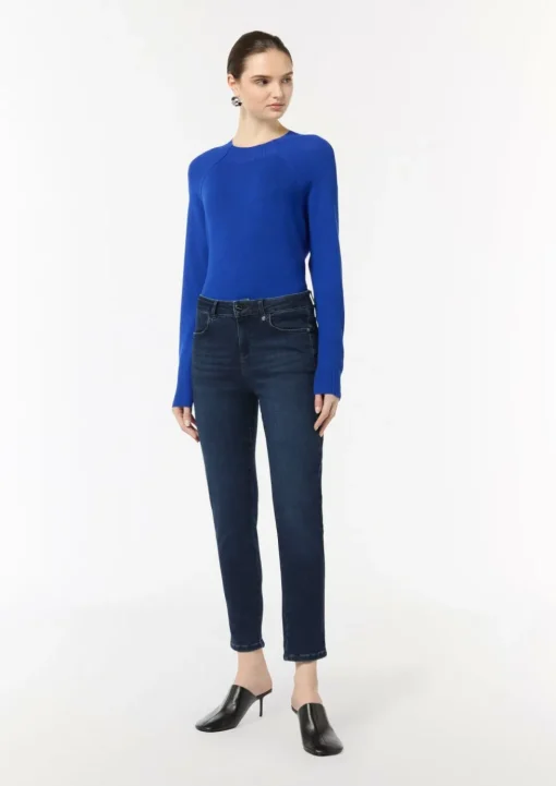 Ankle-Jeans mit Slim Leg