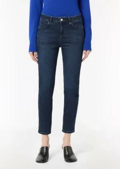Ankle-Jeans mit Slim Leg