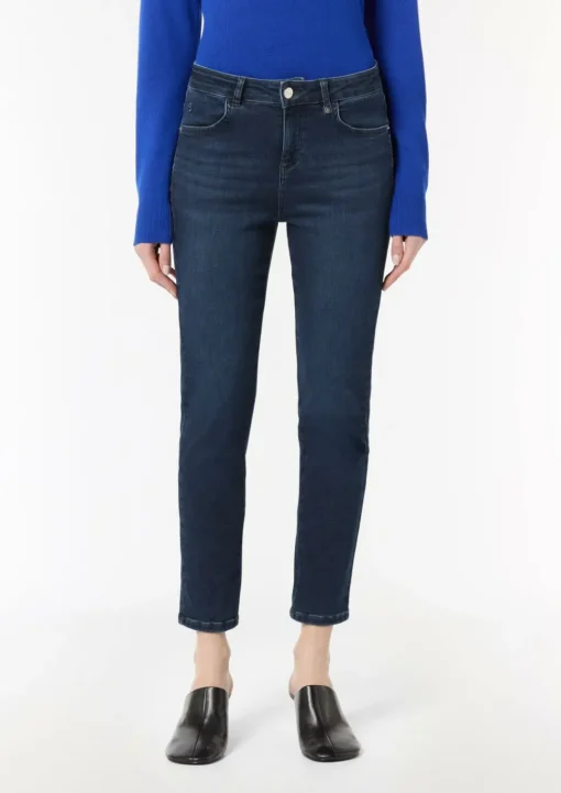 Ankle-Jeans mit Slim Leg