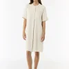 Ausgestelltes T-Shirt-Kleid aus Modal