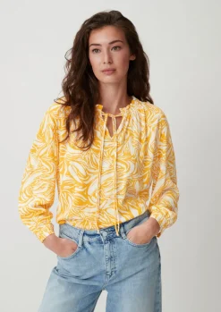 Baumwollbluse aus Crêpe