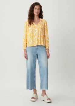 Baumwollbluse aus Crêpe
