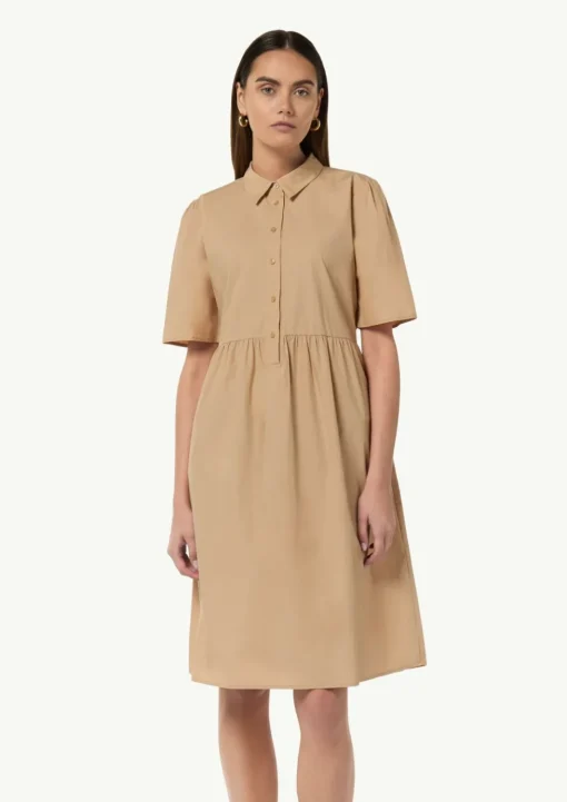 Baumwollkleid mit Hemdkragen