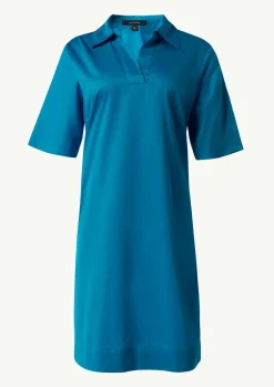 Baumwollkleid mit Hemdkragen und Eingrifftaschen