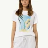 Baumwollshirt mit Front- und Rückenprint