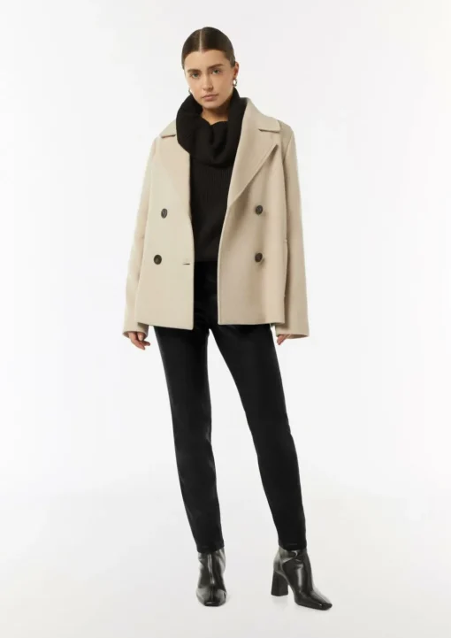 Beschichtete Hose im Skinny Fit