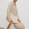 Blazer aus Leinenmix