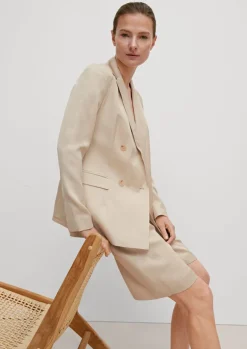 Blazer aus Leinenmix