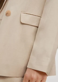 Blazer aus Leinenmix