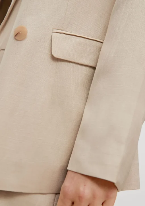 Blazer aus Leinenmix