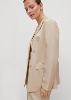 Blazer aus Leinenmix