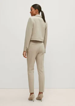 Blazer mit Fischgrat-Muster