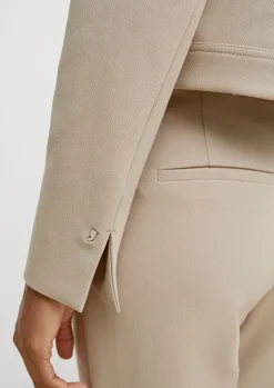 Blazer mit Fischgrat-Muster