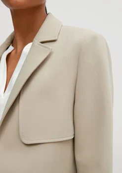 Blazer mit Fischgrat-Muster