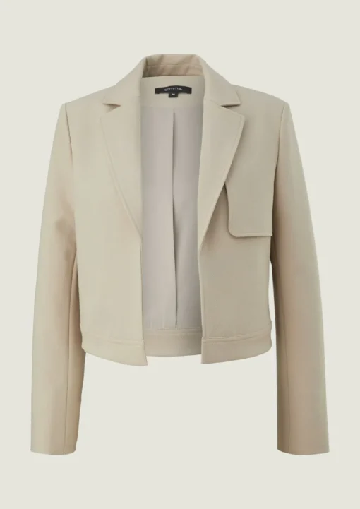 Blazer mit Fischgrat-Muster