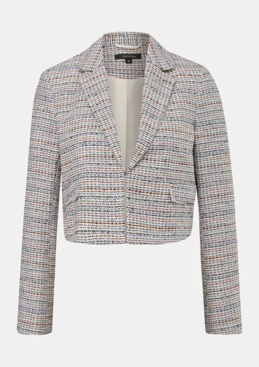 Blazer mit Strickmuster