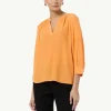 Bluse aus Crêpe