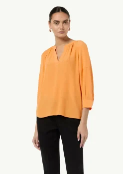 Bluse aus Crêpe