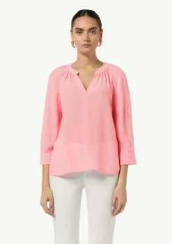 Bluse aus Crêpe