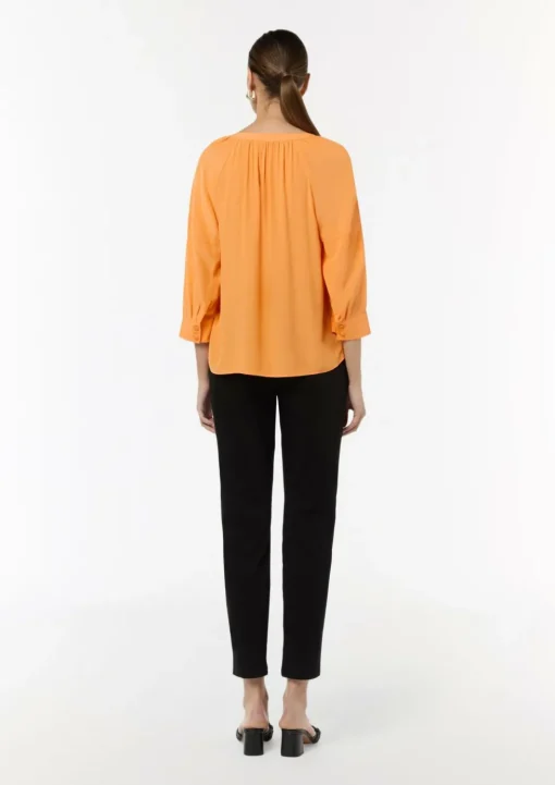 Bluse aus Crêpe