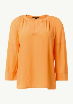 Bluse aus Crêpe