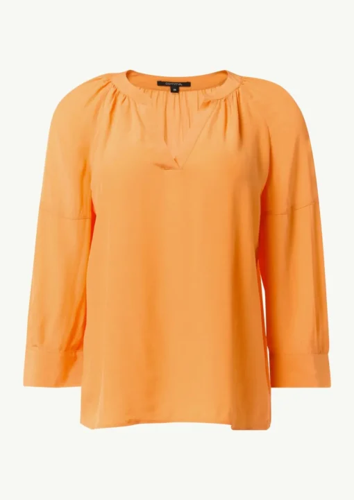 Bluse aus Crêpe