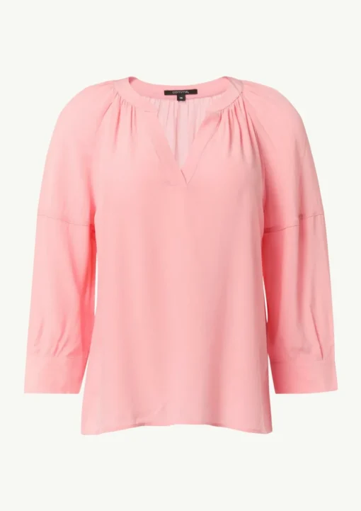 Bluse aus Crêpe