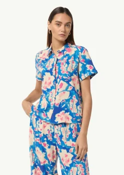 Bluse aus Leinenmix