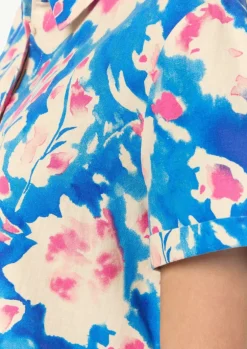 Bluse aus Leinenmix