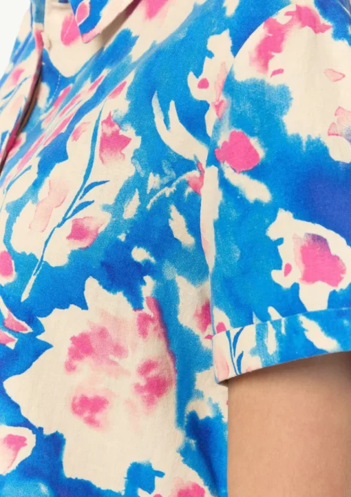 Bluse aus Leinenmix