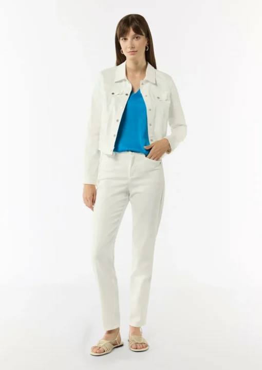 Bluse aus Viskosemix mit Faltendetail