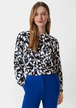 Bluse mit All-over-Print