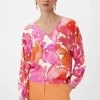 Bluse mit Fledermausärmeln