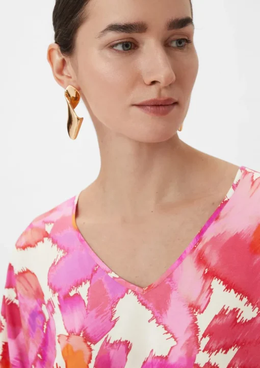 Bluse mit Fledermausärmeln