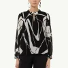 Bluse mit Plisseefalten