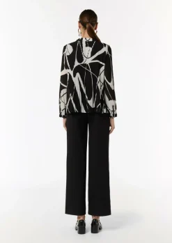Bluse mit Plisseefalten