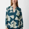 Bluse mit Tunika-Ausschnitt