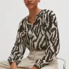 Bluse mit Tunika-Ausschnitt