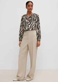 Bluse mit Tunika-Ausschnitt