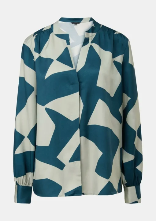 Bluse mit Tunika-Ausschnitt