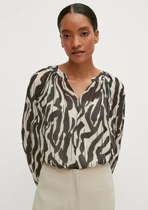 Bluse mit Tunika-Ausschnitt