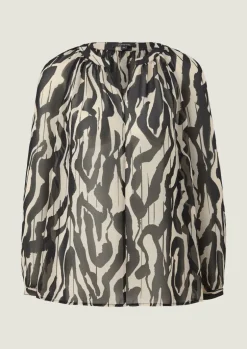 Bluse mit Tunika-Ausschnitt