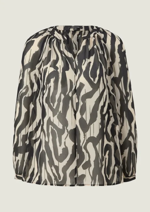 Bluse mit Tunika-Ausschnitt