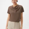 Blusenshirt im Fabricmix